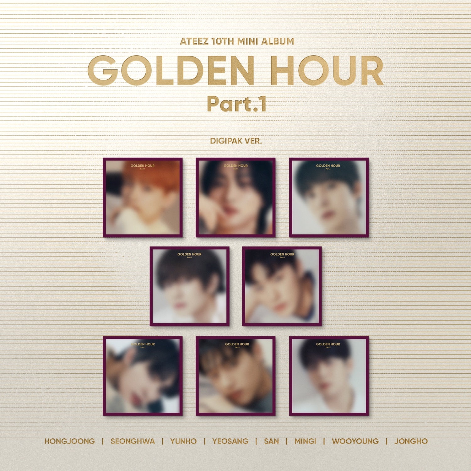 PREORDER ATEEZ Golden Hour Part 1 Digipak Album