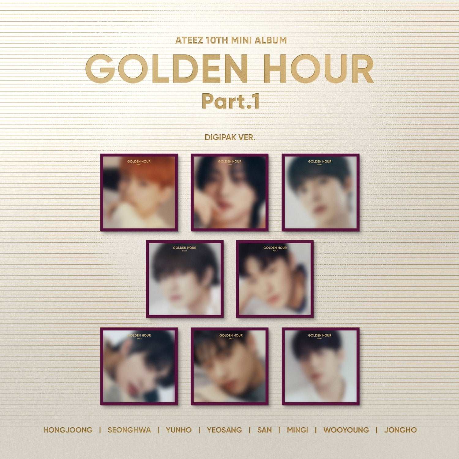 ATEEZ Golden Hour Part 1 Digipak Album (GRATIS POB)