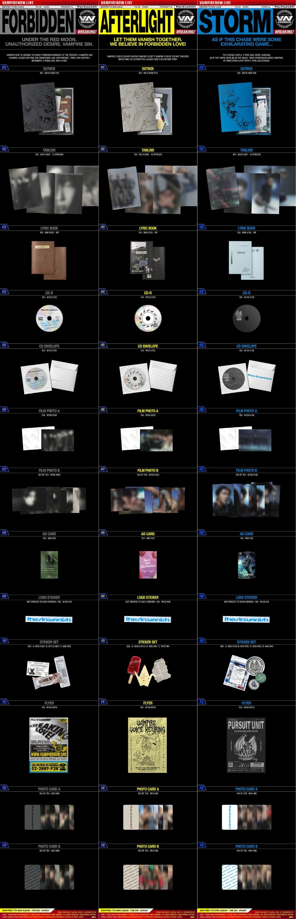 Top Album Inclusions ENHYPEN The Sin Vanish Album | KPOP.RS